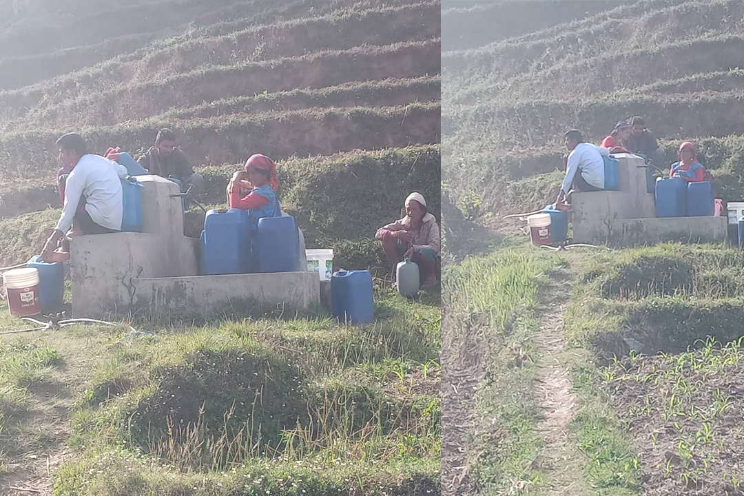 धुलिधारका बासिन्दाको पाँच बर्ष पछि पनि उही माग –‘खानेपानी देउ, भोट लैजाउ’ 